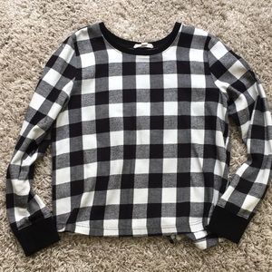 Melrose and Market Buffalo Plaid Top